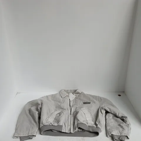 PACIFIC REPUBLIC GREY QUILTED JACKET – SIZE S