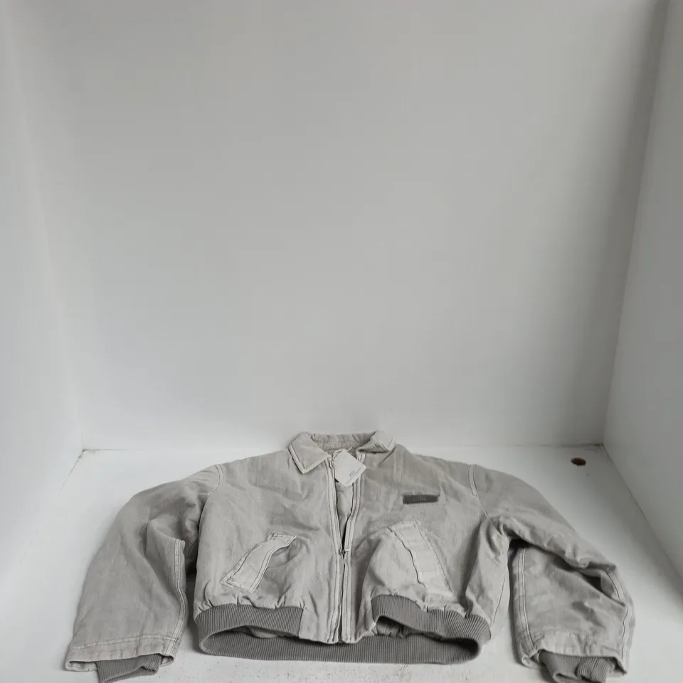 PACIFIC REPUBLIC GREY QUILTED JACKET – SIZE S