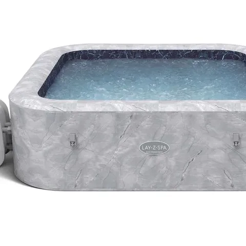 BOXED LAY-Z-SPA SAN FRANCISCO MAXHOLD ENERGYSENSE SMART LUXE HYDROJET PRO 7 GREY MARBLE SQUARE (5-7 ADULTS)