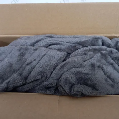 COZEE HOME VELVETSOFT HEATED THROW IN CHARCOAL