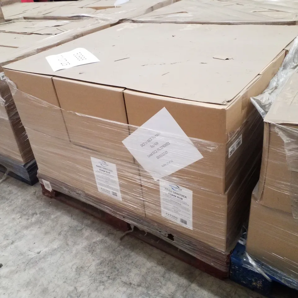 PALLET CONTAINING APPROXIMATELY 80 BOTTLES OF STRONGHOLD ALCOHOL HAND SANITISER 5LTR