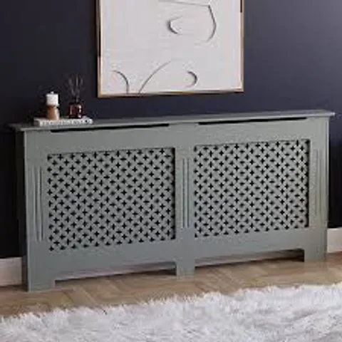 BOXED LASSIC OXFORD RADIATOR COVER, EXTRA LARGE - GREY (1 BOX)