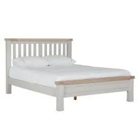 BOXED DAWSON KING SIZE WOODEN BED FRAME - NATURAL (1 BOX)