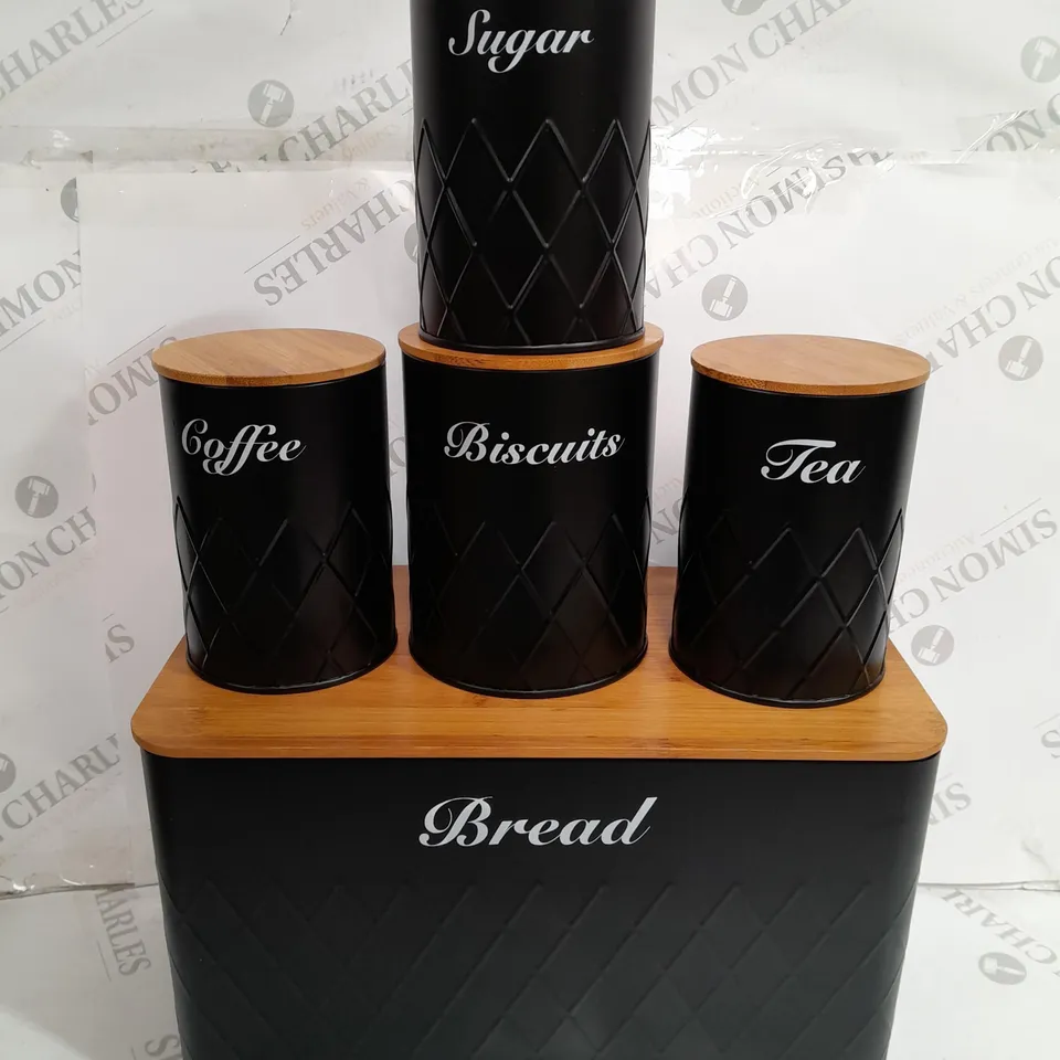 BOXED HOCHSTE KITCHEN TINS SET OF 5