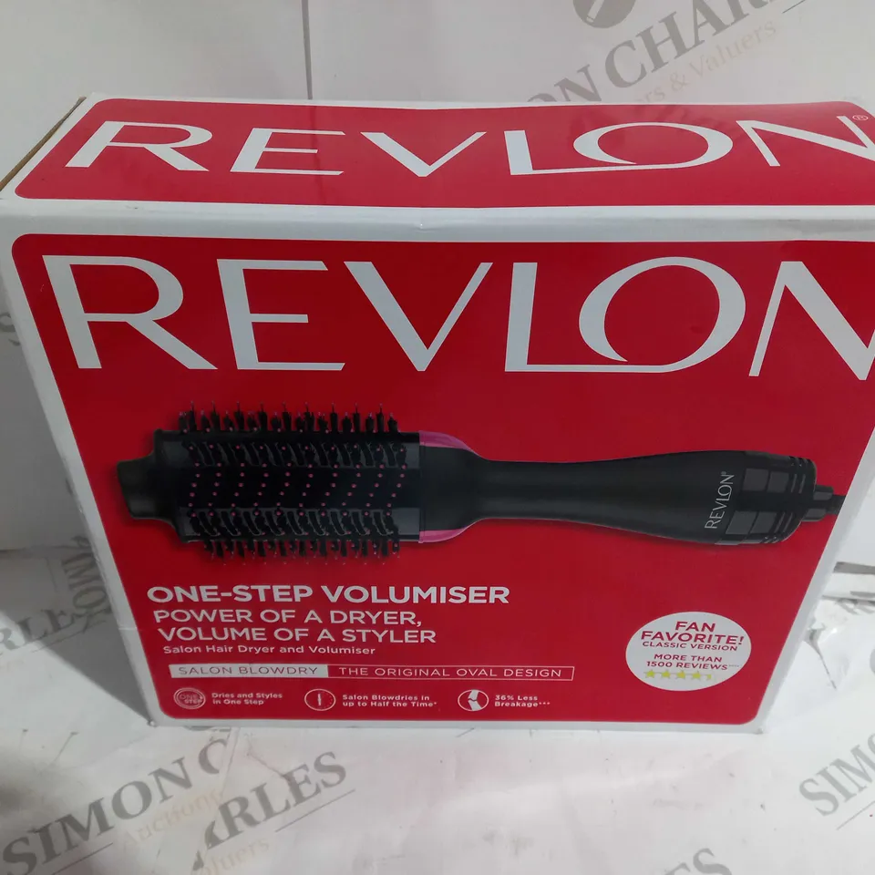 BOXED REVLON ONE-STEP VOLUMISER SALON HAIR DRYER AND VOLUMISER