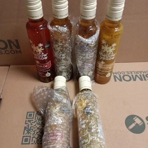 6 X ASSORTED MELLOW YELLOW SAUCES & OILS