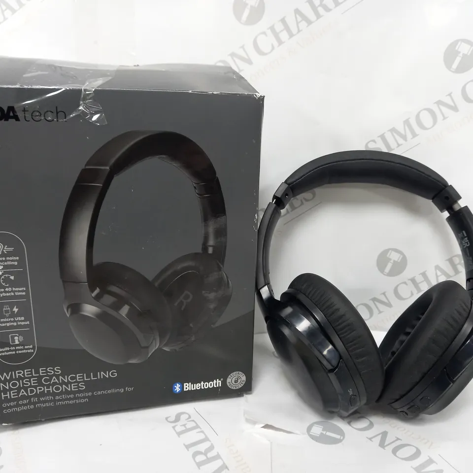 BOXED WIRELESS NOISE CANCELLING HEADPHONES - BLACK