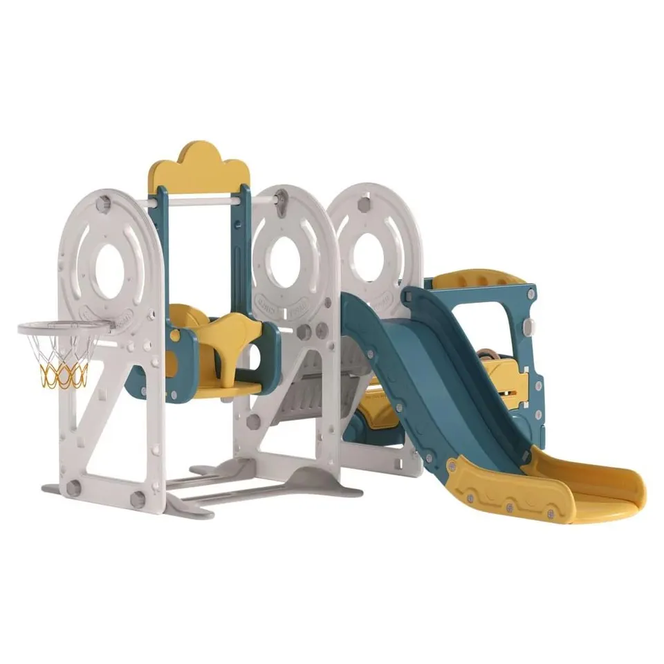 BOXED LIVINGANDHOME 3-IN-1 KIDS TODDLER SWING AND SLIDE SET CLIMBER PLAYSET