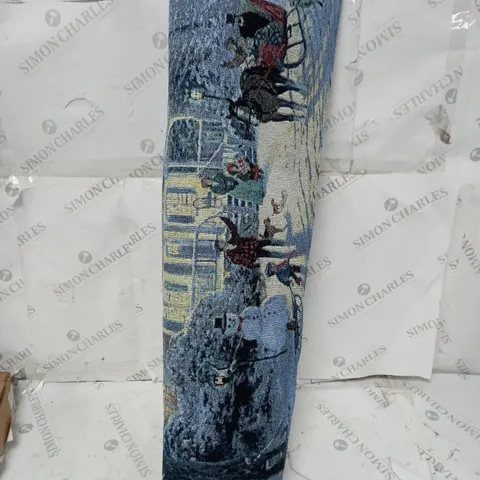 BOXED SNOW TIME HOME FOR THE HOLIDAYS FIBRE OPTIC TAPESTRY - COLLECTION ONLY
