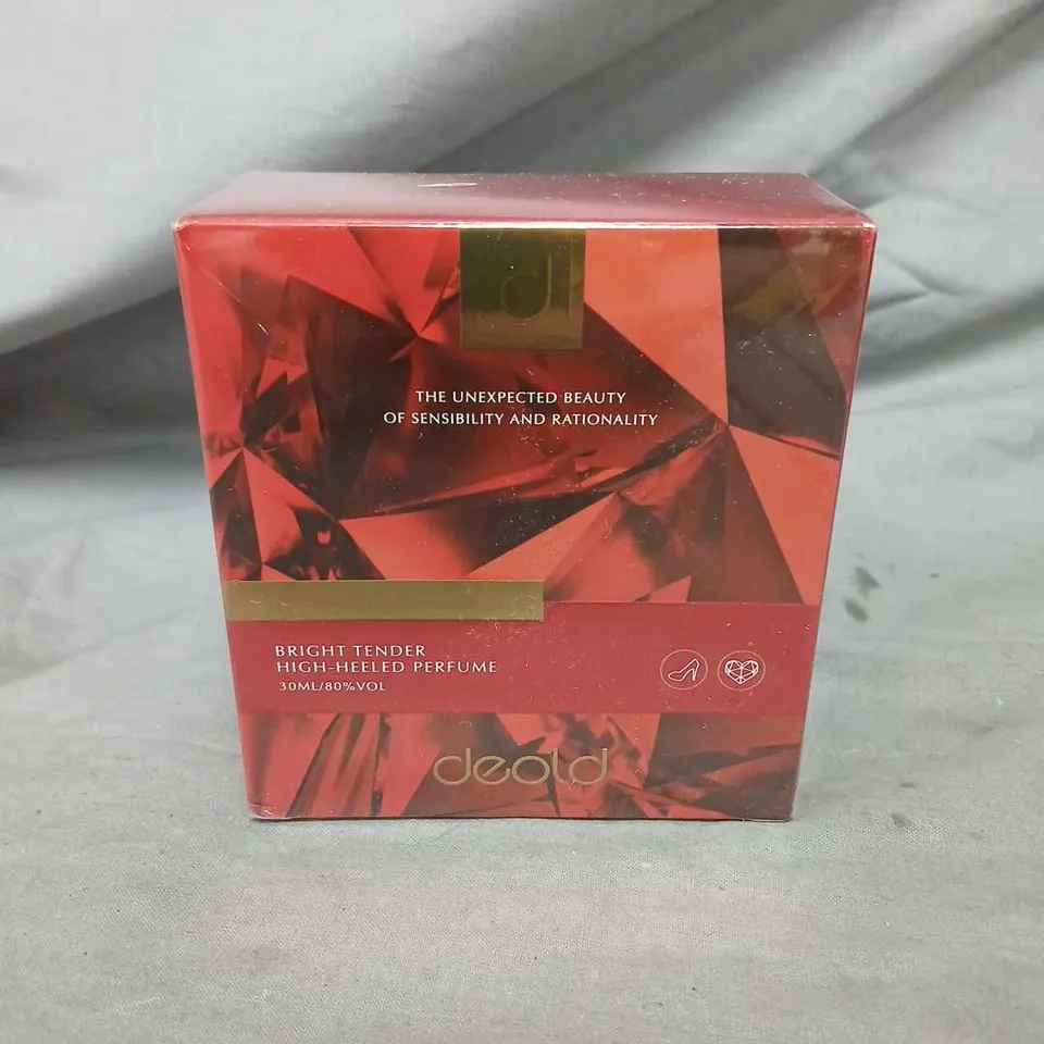 BOXED AND SEALED DEOLD SWEET SMELL BRIGHT TENDER HIGH HEELED PERFUME 30ML