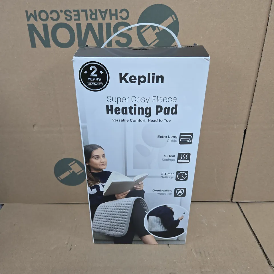 BOXED KEPLIN SUPER COSY FLEECE HEATING PAD