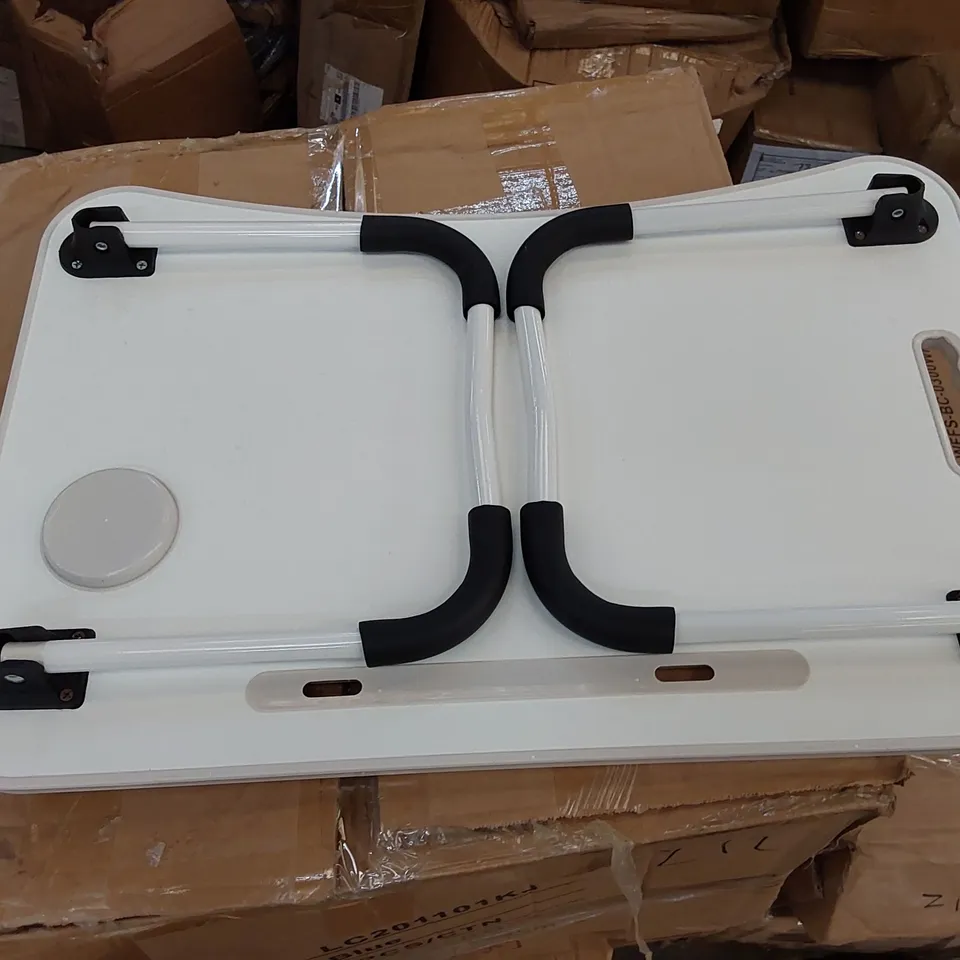 BOXED FOLDING LAPTOP DESK - GREEN/WHITE (1 BOX)