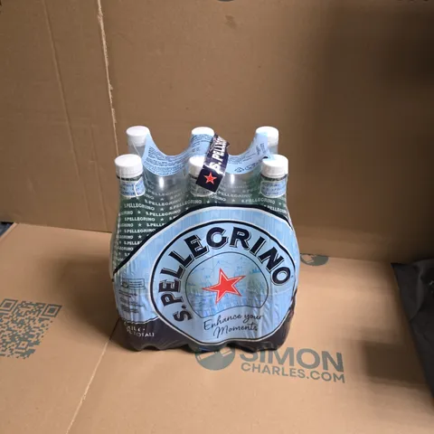 S.PELLEGRINO SPARKLING WATER 6 X 1L BOTTLES