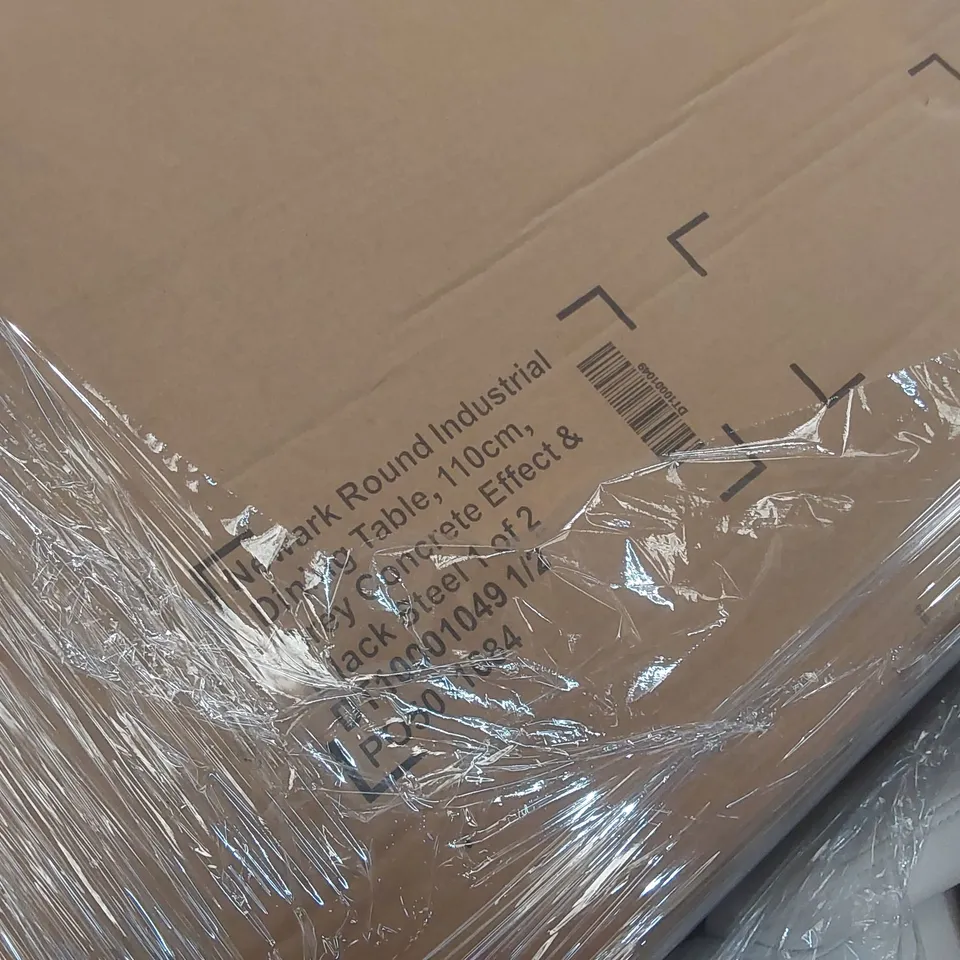 PALLET CONTAINING A LARGE QUANTITY OF ASSORTED DESIGNER FURNITURE PARTS INCLUDING: DINING TABLE PARTS ECT