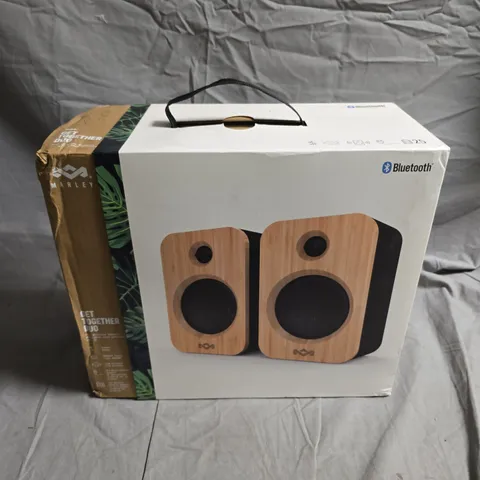 MARLEY GET TOGETHER DUO BLUETOOTH SPEAKERS – BAMBOO WOOD (BOXED PAIR)