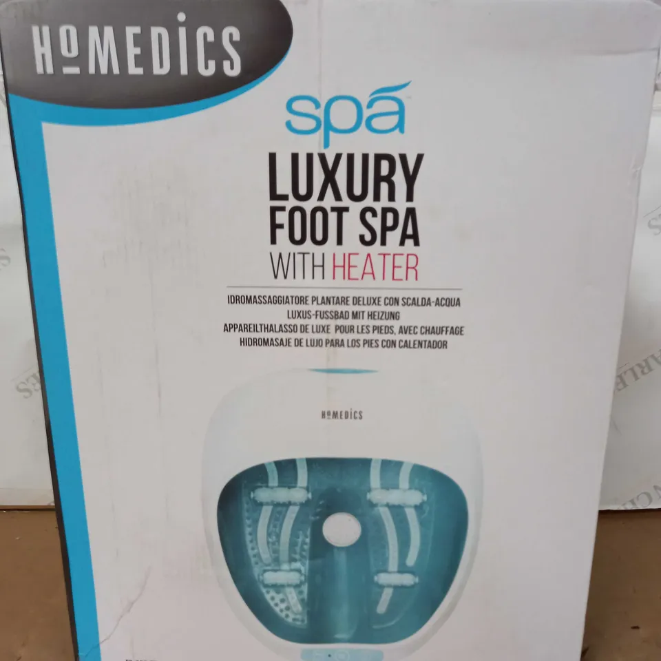 BOXED HOMEDICS SPA LUXURY FOOT SPA WITH HEATER