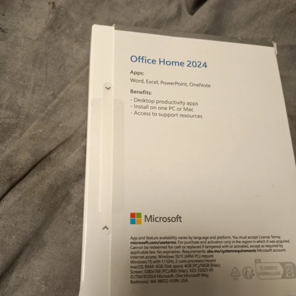MICROSOFT OFFICE HOME 2024 – 1 PC/MAC, ENGLISH – BOXED AND SEALED