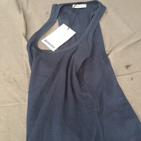 BERSHKA LADIES VEST IN NAVY - M
