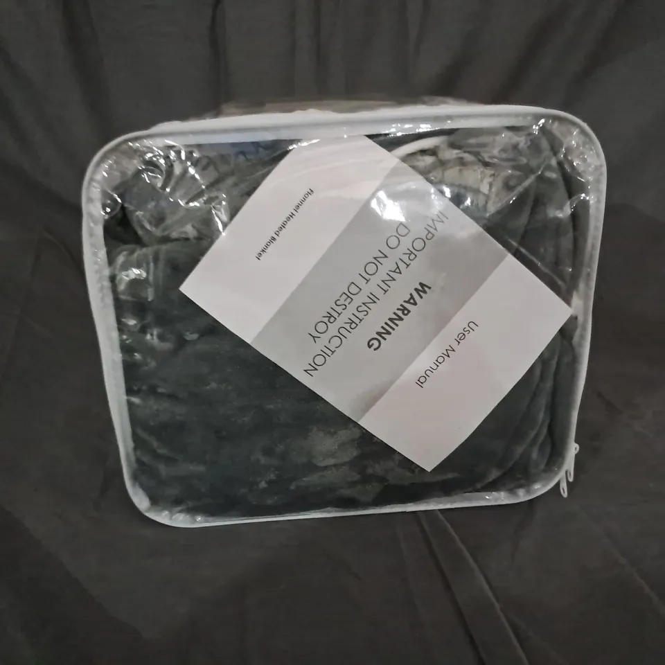 SEALED ELECTRIC HEATED BLANKET- GREY