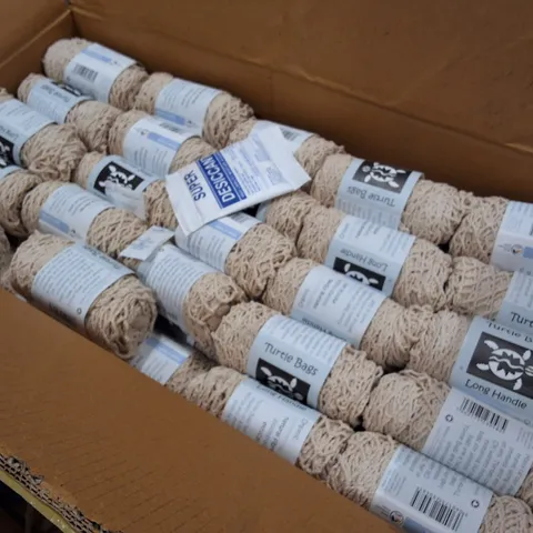 PALLET CONTAINING APPROXIMATELY 2000 ORGANIC COTTON STRING BAGS WITH LONG HANDLE