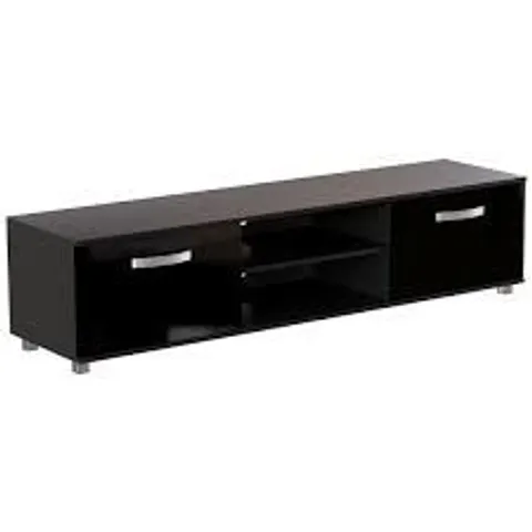 BOXED LASSIC VIDA DESIGNS COSMO 2 DOOR TV UNIT, 160CM - BLACK (1 BOX)
