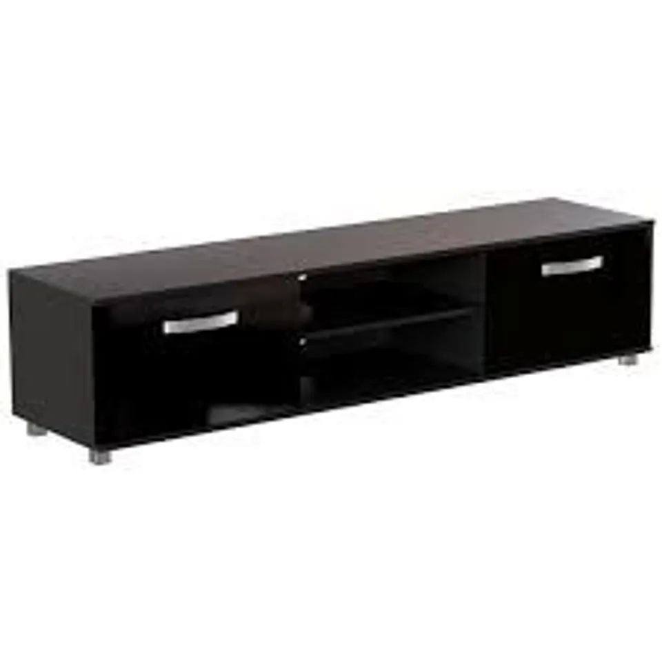 BOXED LASSIC VIDA DESIGNS COSMO 2 DOOR TV UNIT, 160CM - BLACK (1 BOX)