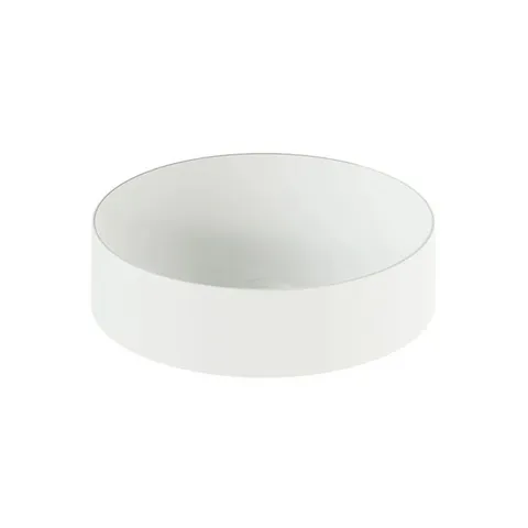 BOXED VADO CAMEO MINERAL CAST 400MM ROUND BASIN - ARCTIC WHITE