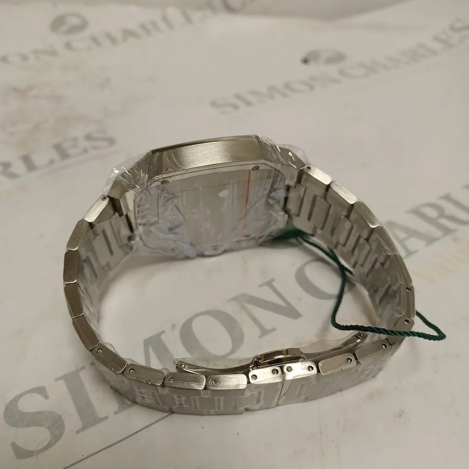 MENS RAYMOND GAUDIN WATCH – MULTI FUNCTION DIAL – STAINLESS CASE & STRAP – 5ATM WATER RESISTANT - WOODEN GIFT BOX