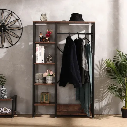 BOXED KEPHART HALL TREE 90CM WIDE WITH SHOE STORAGE