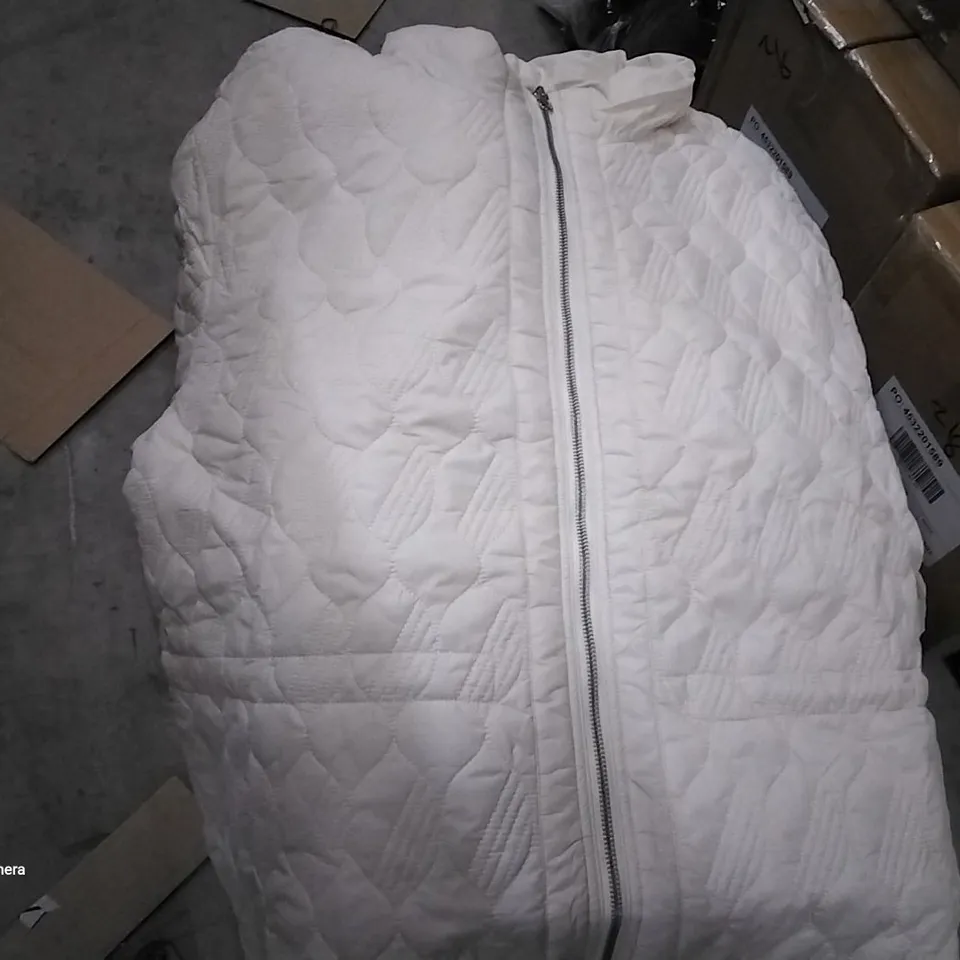 BOX OF APPROXIMATELY  BRAND NEW CREAM MARLA WYNNE QUILT TOGGLE COATS VARIOUS SIZES 