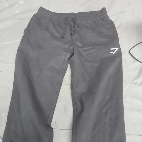 GYMSHARK TRACK PANTS - BLACK - SIZE S