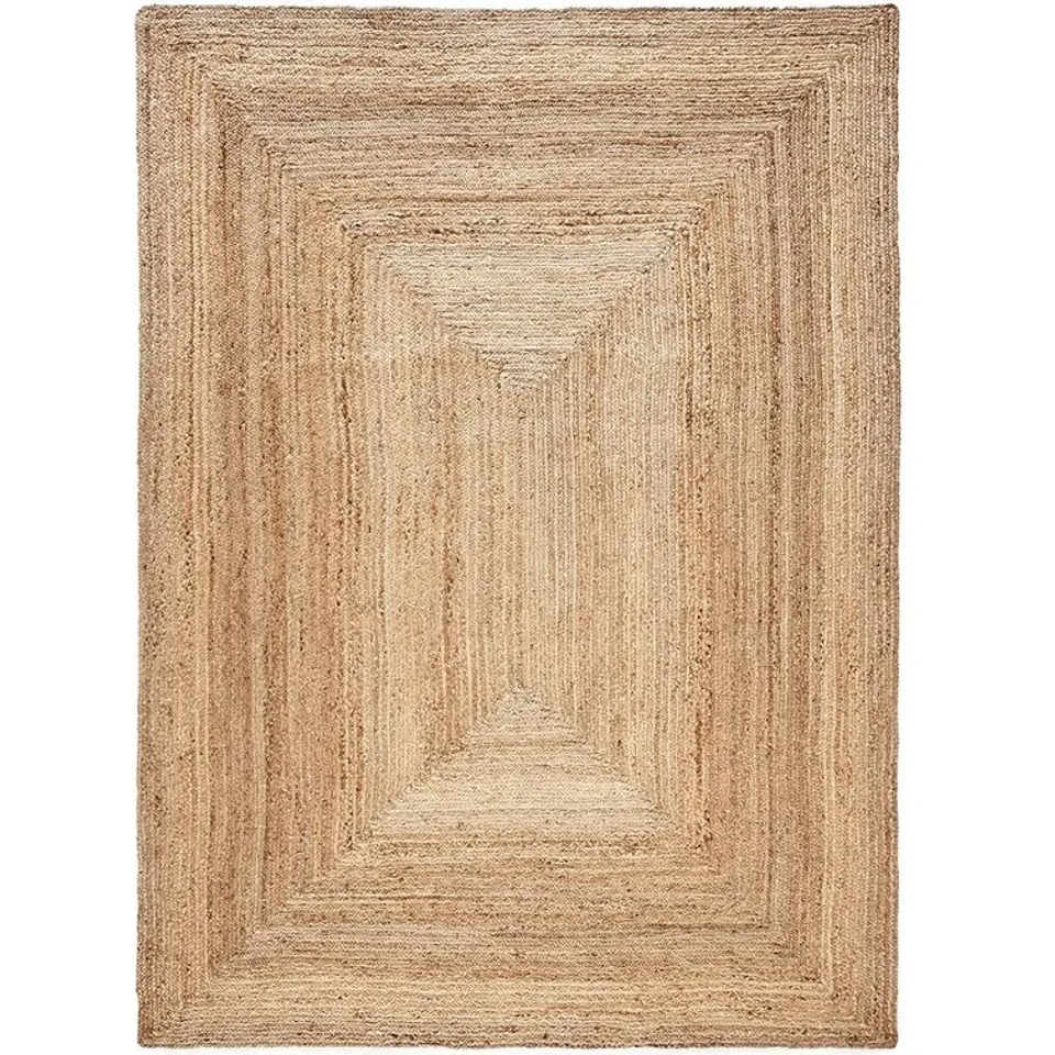 GARMON HANDWOVEN BROWN RUG, SIZE NOT SPECIFIED 