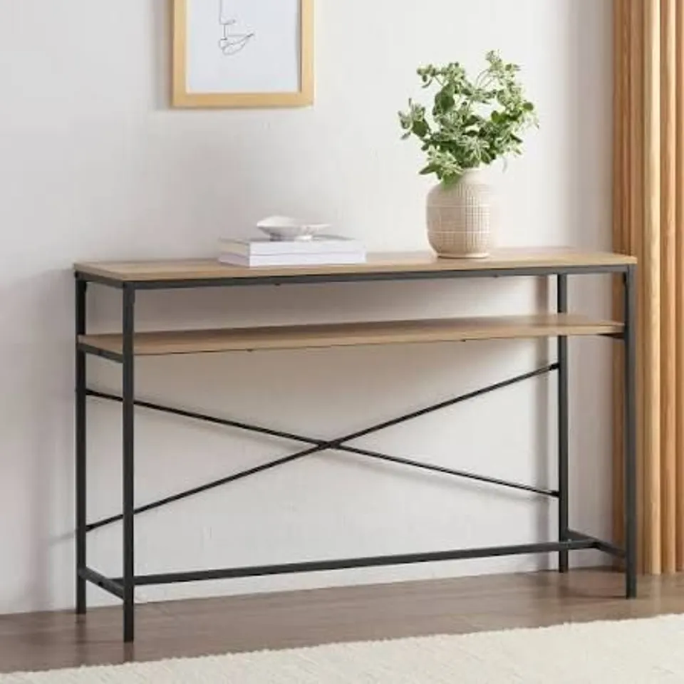 BOXED WILLOW DRESSING TABLE CONSOLE