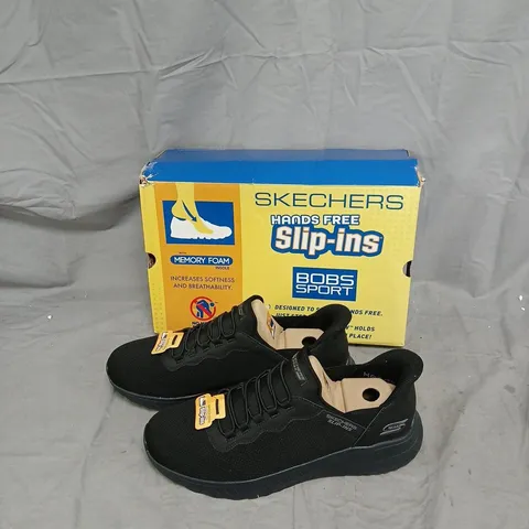 SKECHERS HANDS FREE SLIP-INS BOB'S SPORT TRAINERS β BLACK SIZE 12