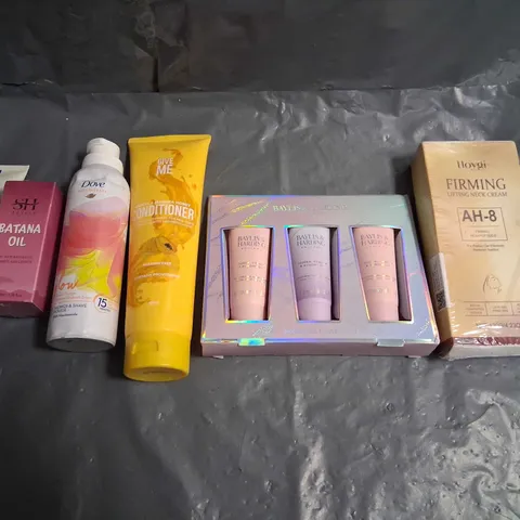 APPROXIMATELY 20 ASSORTED HEALTH AND BEAUTY PRODUCTS TO INCLUDE; SITRE, HOYGI, BAYLISS AND HARDING, GIVE ME AND AVEENO