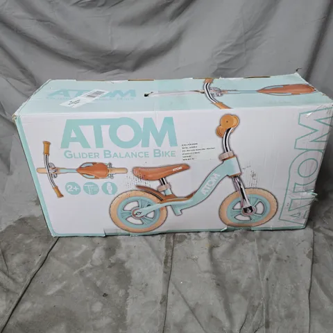 ATOM GLIDER BALANCE BIKE MINT GREEN BOXED