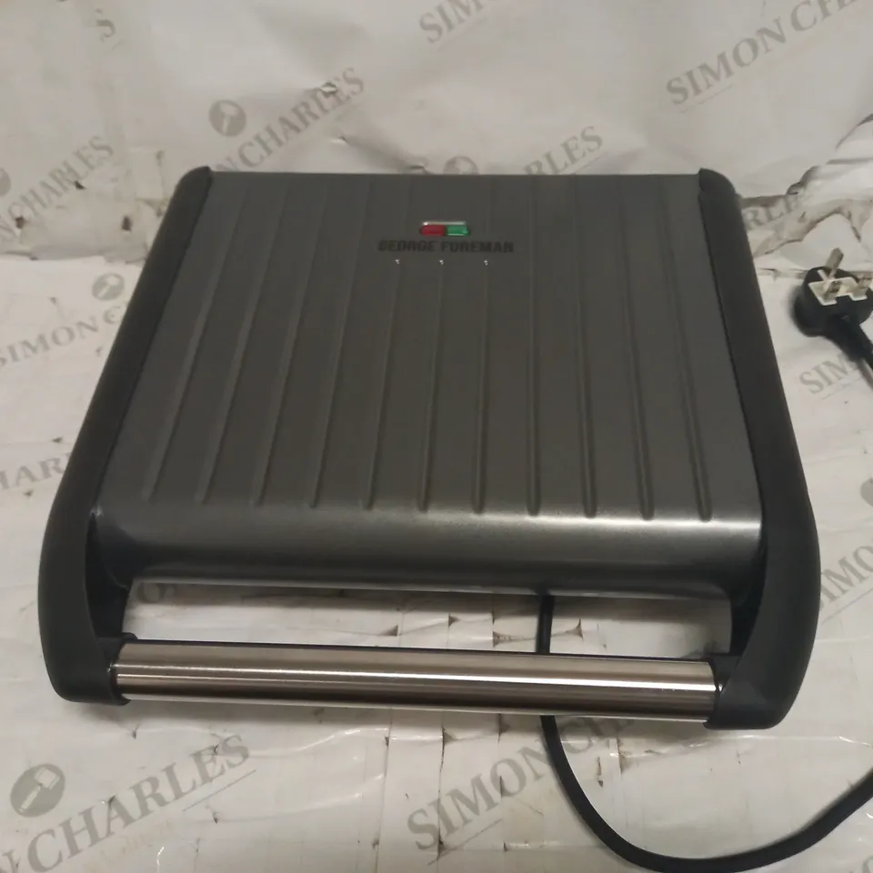 GEORGE FOREMAN LARGE GREY STEEL GRILL 25051