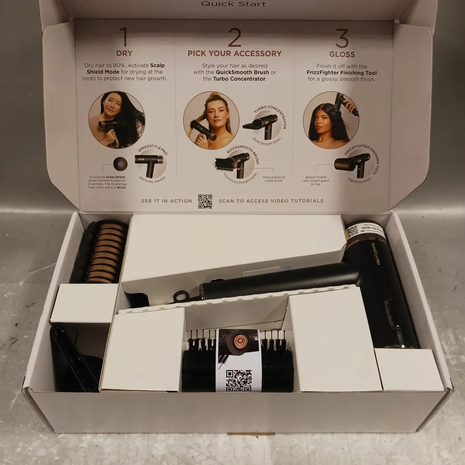 BOXED SHARK SPEED STYLE PRO HAIR DRYER 