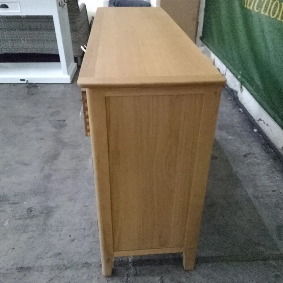 6 DRAWER SIDEBOARD - OAK FINISH