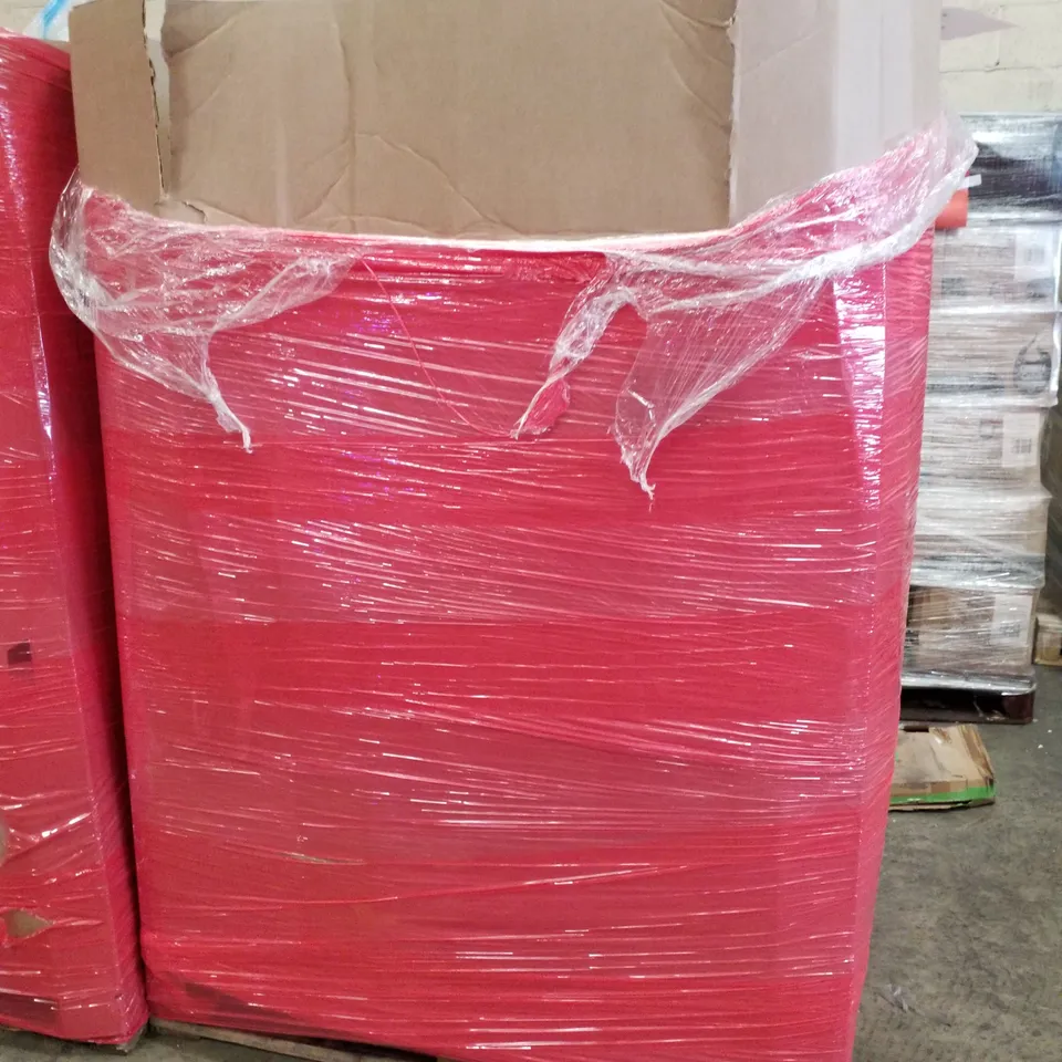 PALLET CONTAINING ASSORTED PRODUCTS INCLUDING A3 LED LIGHT PAD, MULTI-USE RETRACTABLE GATE, EXTENDABLE TREE PRUNER, DOOR MAT & FRAMED PRINT WALL DECOR 