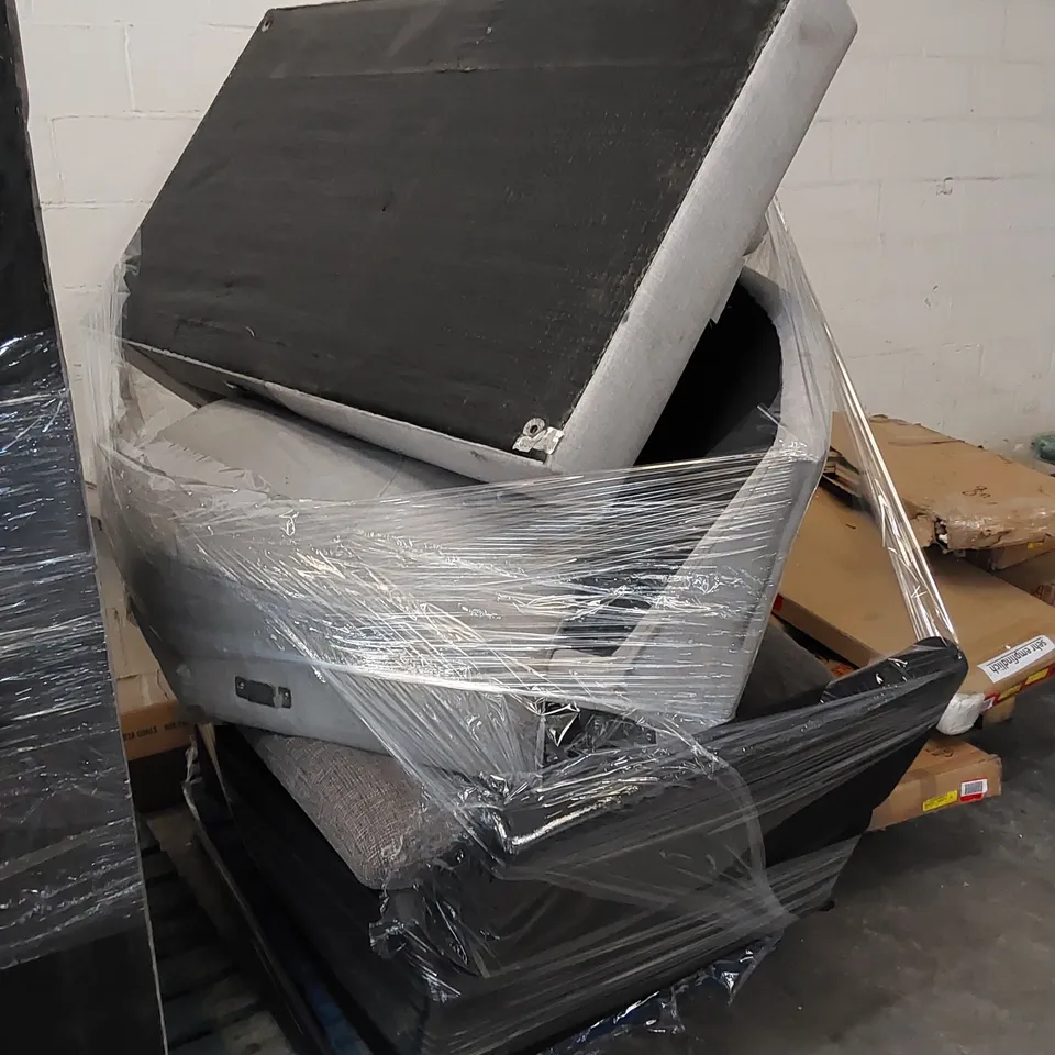 PALLET TO CONTAIN ASSORTED INCOMPLETE SOFAS AND SOFA PARTS 
