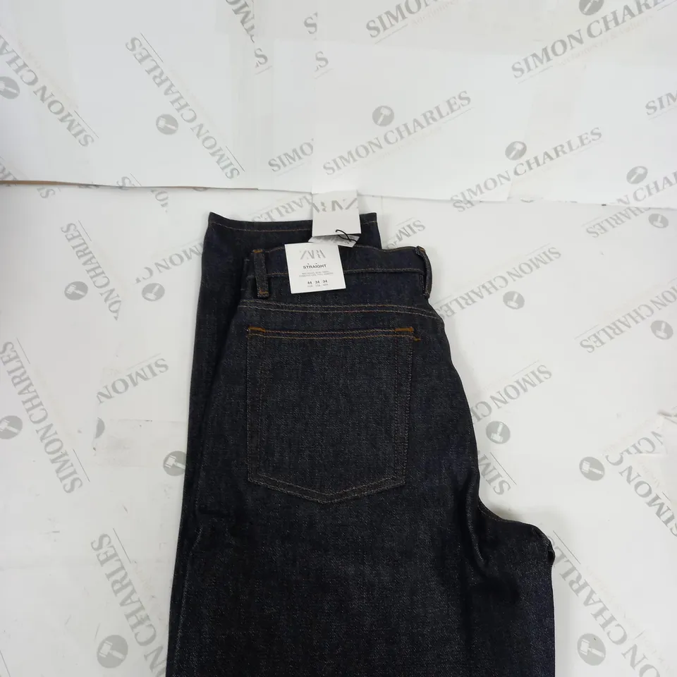 ZARA STRAIGHT LEG DENIM JEANS SIZE 34