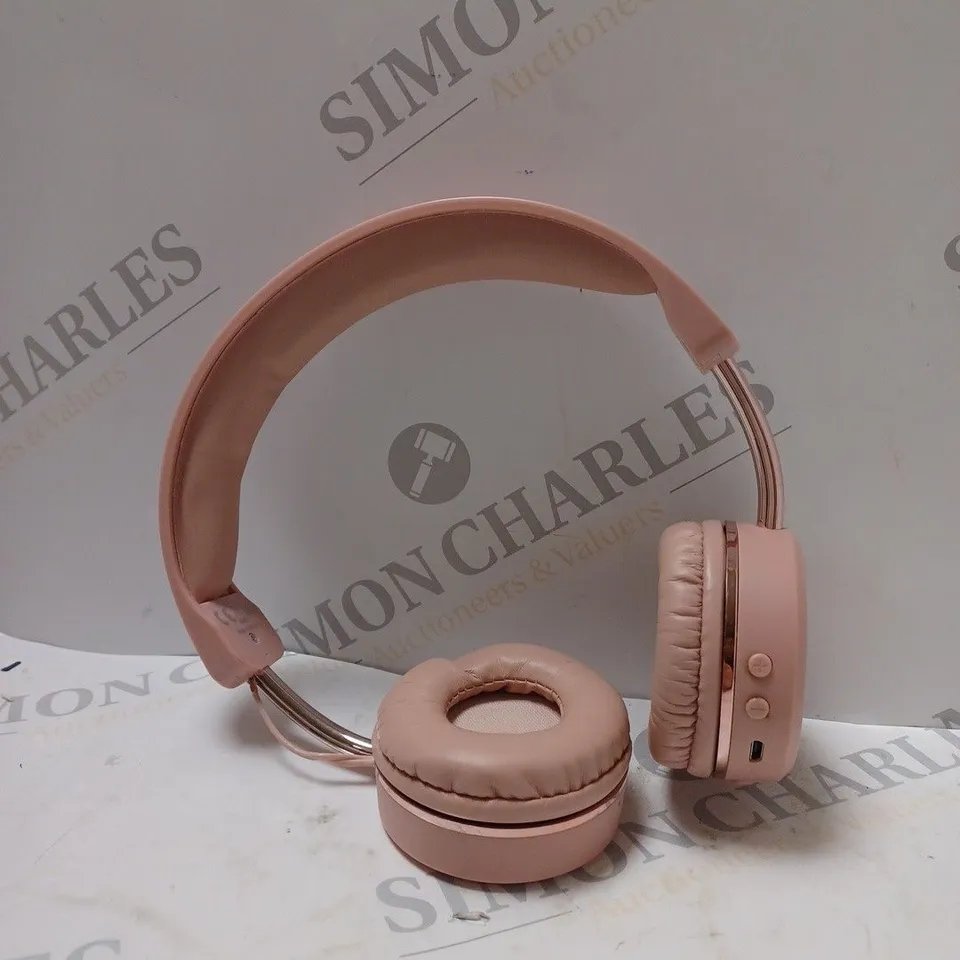 KITSOUND METRO X BLUETOOTH HEADPHONES IN PINK