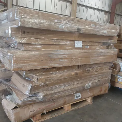 PALLET CONTAINING A VERY LARGE QUANTITY OF ASSORTED FURNITURE PARTS INCLUDING: BED PARTS, WARDROBE PARTS ECT