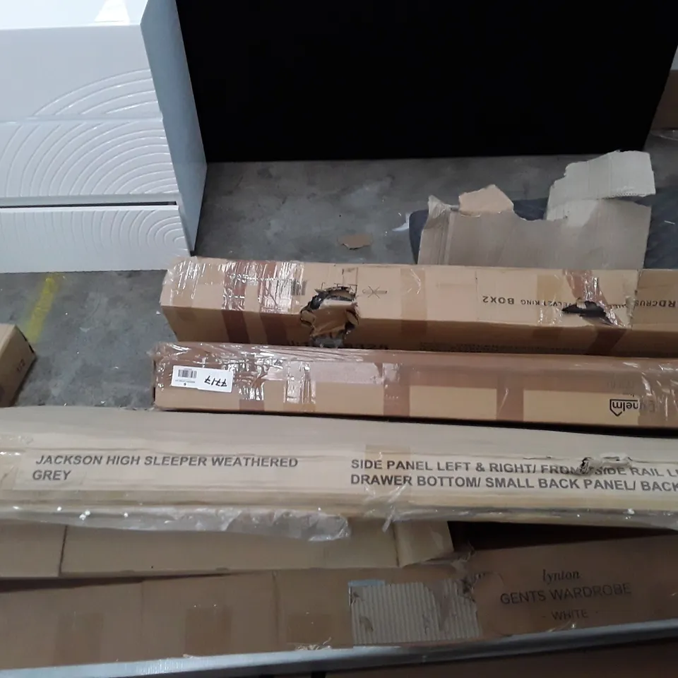 BOXED JACKSON HIGH SLEEPER - WEATHERED GREY (BOX 2 OF 3 ONLY) (1 BOX ONLY) (INCOMPLETE)