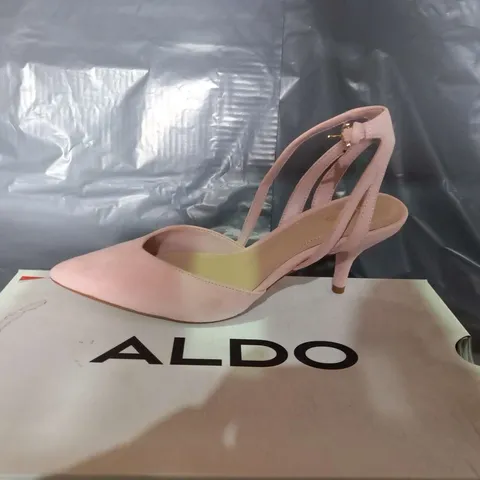 BOXED ALDO KRASNOYA PALE PINK SUEDE SUMMER SIZE 3