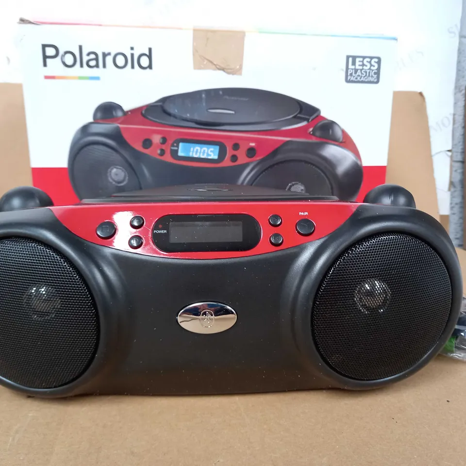 POLAROID BLUETOOTH CD BOOMBOX