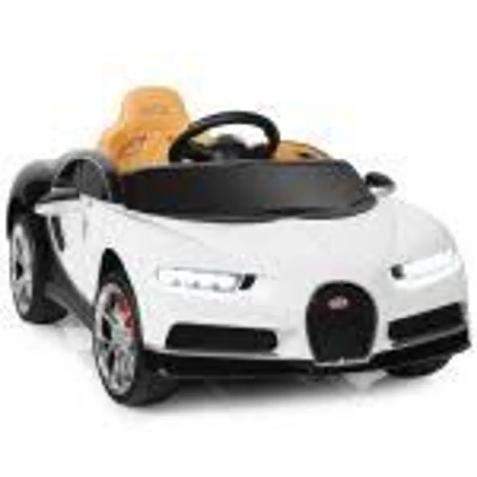 BOXED COSTWAY 12V KIDS LICENSED BATTERY POWERED VEHICLE WITH REMOTE CONTROL - WHITE