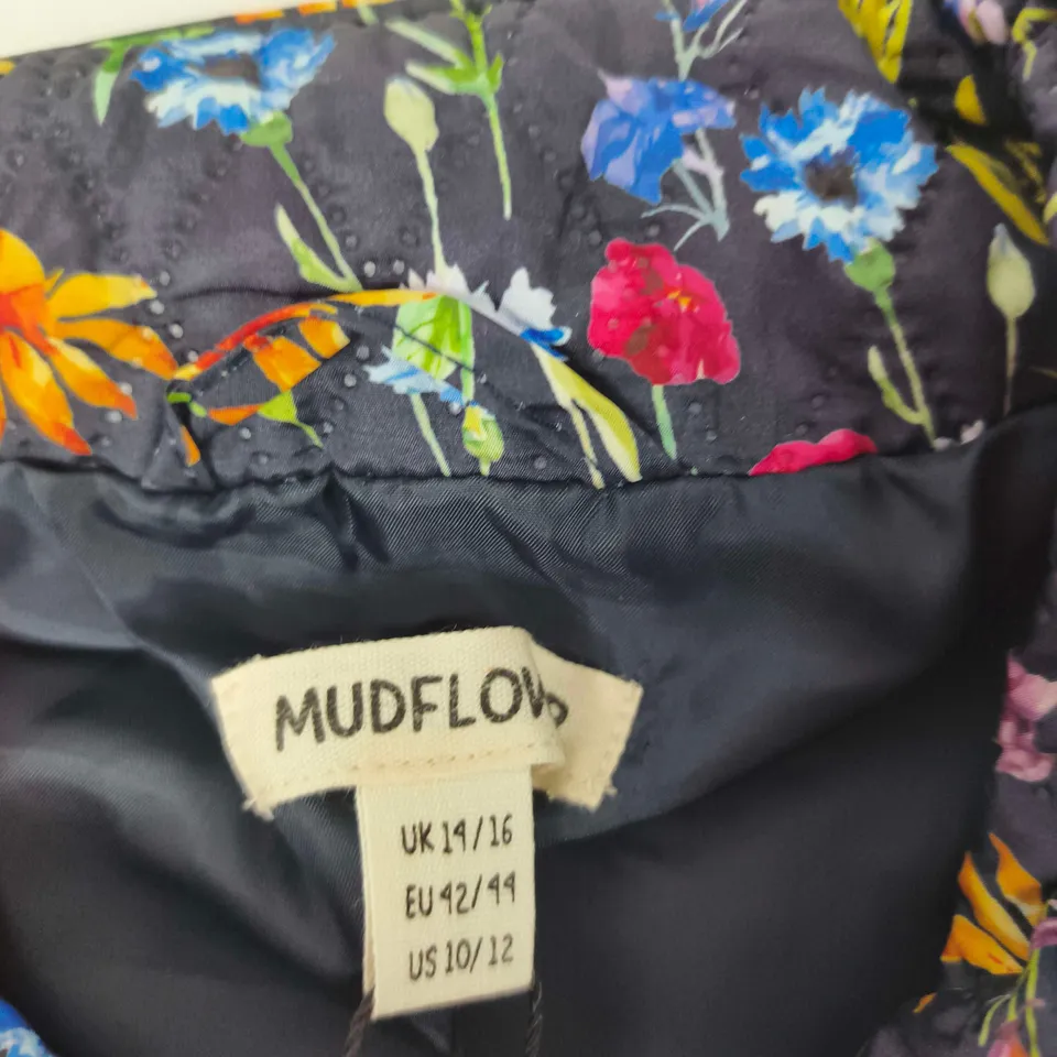 MUDFLOWER WOMEN'S FLORAL PRINT QUILTED JACKET - UK 14/16