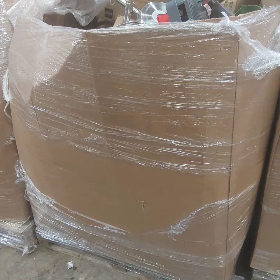 PALLET CONTAINING A VERY LARGE QUANTITY OF ASSORTED CONSUMER PRODUCTS INCLUDING: PAN SET, WATER FILTER, GLASSES, COOKING POT ECT